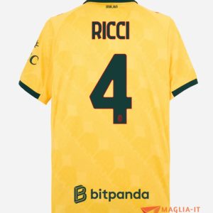Maglia Calcio SAMUELE RICCI 4 AC Milan 2025/26 Terza