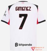 Maglia Calcio SANTIAGO GIMENEZ 7 AC Milan 2025/26 Seconda
