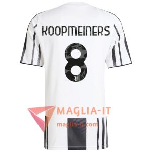 Maglia Calcio TEUN KOOPMEINERS 8 Juventus 2025/26 Prima