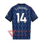 Maglia Calcio VIKTOR GYÖKERES 14 Arsenal 2025/26 Seconda