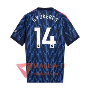 Maglia Calcio VIKTOR GYÖKERES 14 Arsenal 2025/26 Seconda