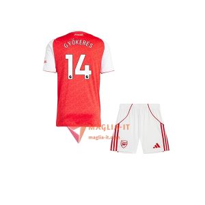 Maglia Calcio VIKTOR GYÖKERES 14 Arsenal Bambino 2025/26 Prima