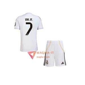 Maglia Calcio VINÍCIUS JÚNIOR 7 Real Madrid Bambino 2025/26 Prima