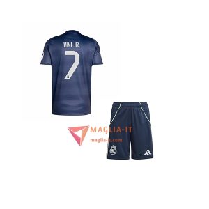 Maglia Calcio VINÍCIUS JÚNIOR 7 Real Madrid Bambino 2025/26 Seconda