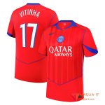 Maglia Calcio VITINHA 17 PSG 2025/26 Terza