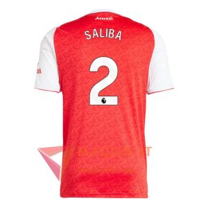 Maglia Calcio WILLIAM SALIBA 2 Arsenal 2025/26 Prima