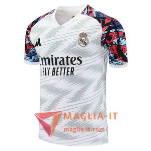 Magliette da Allenamento Real Madrid Bianco/Grigio 2025/2026