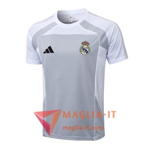 Magliette da Allenamento Real Madrid Grigio/Bianco 2025/2026