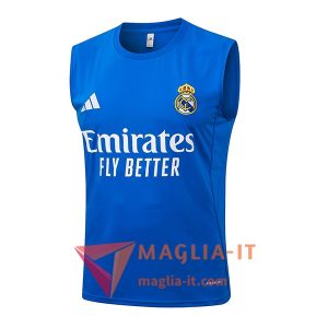 Nuova Canottiera da Allenamento Real Madrid Blu 2025/2026