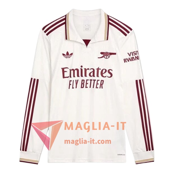 Nuova Maglia Calcio Arsenal Terza Manica Lunga 2025/2026
