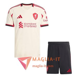 Nuova Maglia Calcio FC Liverpool Bambino Seconda 2025/2026
