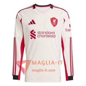 Nuova Maglia Calcio FC Liverpool Seconda Manica Lunga 2025/2026