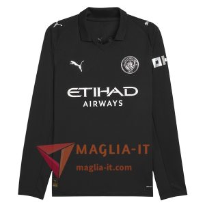 Nuova Maglia Calcio Manchester City Seconda Manica Lunga 2025/2026