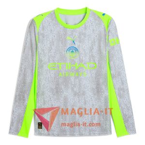 Nuova Maglia Calcio Manchester City Terza Manica Lunga 2025/2026