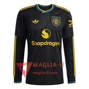 Nuova Maglia Calcio Manchester United Terza Manica Lunga 2025/2026