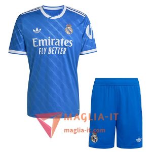 Nuova Maglia Calcio Real Madrid Bambino Terza 2025/2026