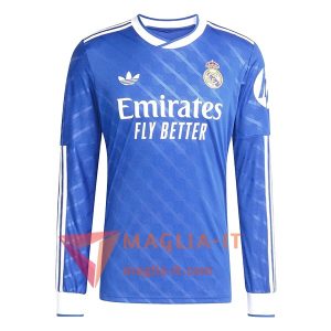 Nuova Maglia Calcio Real Madrid Terza Manica Lunga 2025/2026
