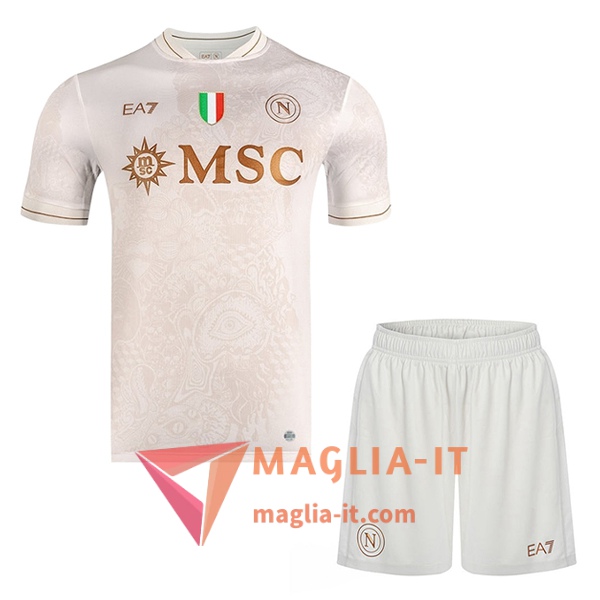 Nuova Maglia Calcio SSC Napoli Bambino Seconda 2025/2026