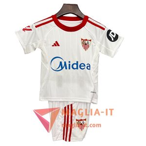Nuova Maglia Calcio Sevilla FC Bambino Prima 2025/2026