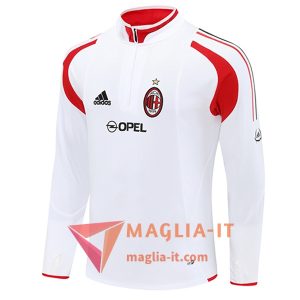Felpa da Allenamento AC Milan 2025/2026 Bianco/Rosso