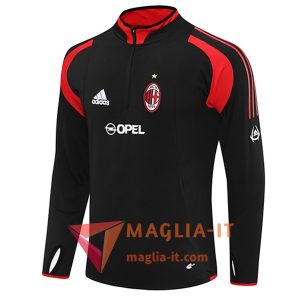 Felpa da Allenamento AC Milan 2025/2026 Nero/Rosso