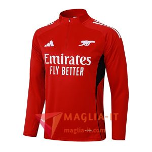 Felpa da Allenamento Arsenal 2025/2026 Rosso/Bianco