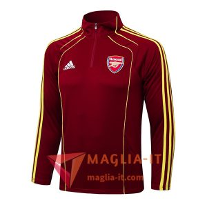 Felpa da Allenamento Arsenal 2025/2026 Rosso/Giallo