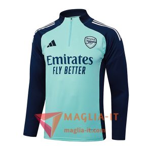 Felpa da Allenamento Arsenal 2025/2026 Verde/Blu