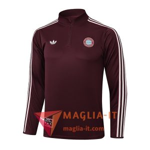 Felpa da Allenamento Bayern Monaco 2025/2026 Marrone/Bianco