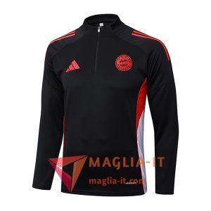 Felpa da Allenamento Bayern Monaco 2025/2026 Nero/Rosso/Bianco
