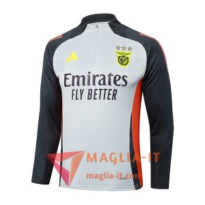 Felpa da Allenamento Benfica 2025/2026 Grigio/Nero/Arancia