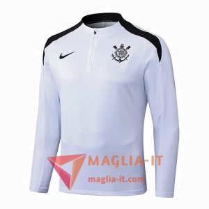 Felpa da Allenamento Corinthians 2025/2026 Bianco/Nero