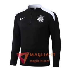 Felpa da Allenamento Corinthians 2025/2026 Nero/Bianco