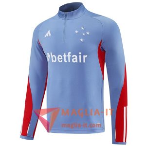 Felpa da Allenamento Cruzeiro 2025/2026 Grigio/Rosso