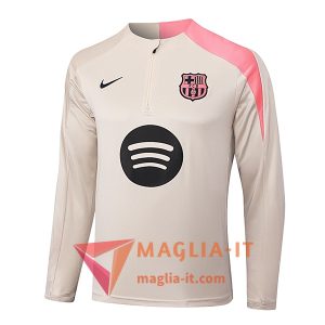 Felpa da Allenamento FC Barcellona 2025/2026 Beige/Rosa