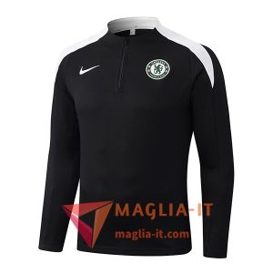 Felpa da Allenamento FC Chelsea 2025/2026 Nero/Bianco