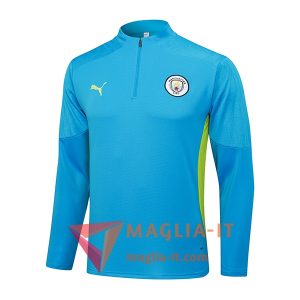 Felpa da Allenamento Manchester City 2025/2026 Blu/Verde