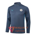 Felpa da Allenamento Manchester City 2025/2026 Grigio/Blu