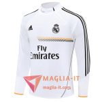 Felpa da Allenamento Real Madrid 2025/2026 Bianco/Nero/Arancia