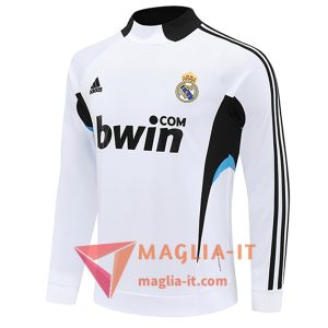 Felpa da Allenamento Real Madrid 2025/2026 Bianco/Nero/Blu