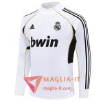 Felpa da Allenamento Real Madrid 2025/2026 Bianco/Nero/Giallo