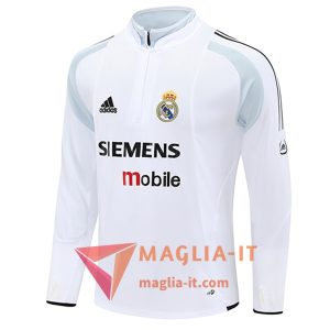 Felpa da Allenamento Real Madrid 2025/2026 Bianco/Nero/Grigio