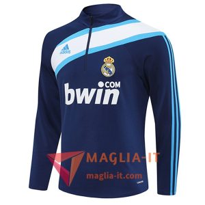 Felpa da Allenamento Real Madrid 2025/2026 Blu/Bianco