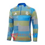 Felpa da Allenamento Real Madrid 2025/2026 Blu/Verde