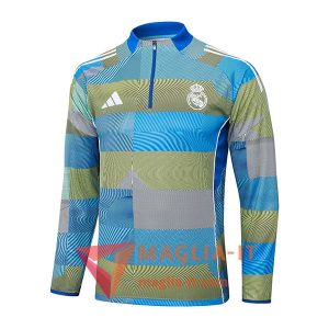 Felpa da Allenamento Real Madrid 2025/2026 Blu/Verde