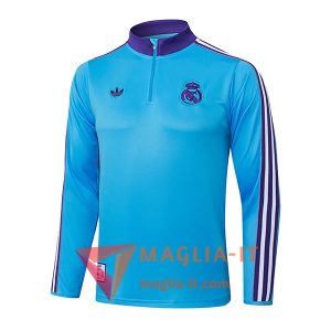 Felpa da Allenamento Real Madrid 2025/2026 Blu/viola