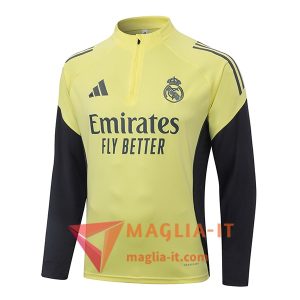 Felpa da Allenamento Real Madrid 2025/2026 Giallo/Nero