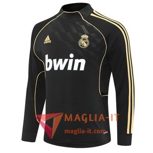 Felpa da Allenamento Real Madrid 2025/2026 Nero/Giallo