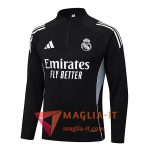 Felpa da Allenamento Real Madrid 2025/2026 Nero/Grigio
