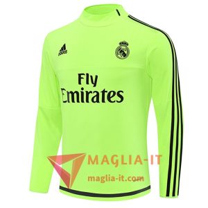 Felpa da Allenamento Real Madrid 2025/2026 Verde/Nero